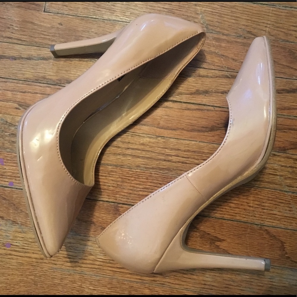 Nude Patent Pumps/Heels